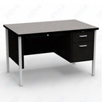 Virco 643 Single Pedestal Teacher Desk - 640 Series with a 30