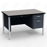 Virco 643 Single Pedestal Teacher Desk - 640 Series with a 30