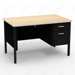 Virco 643 Single Pedestal Teacher Desk - 640 Series with a 30