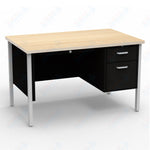 Virco 643 Single Pedestal Teacher Desk - 640 Series with a 30