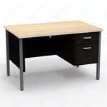Virco 643 Single Pedestal Teacher Desk - 640 Series with a 30