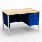 Virco 643 Single Pedestal Teacher Desk - 640 Series with a 30