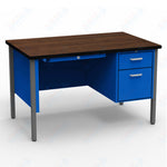 Virco 643 Single Pedestal Teacher Desk - 640 Series with a 30