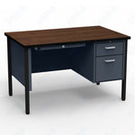 Virco 643 Single Pedestal Teacher Desk - 640 Series with a 30
