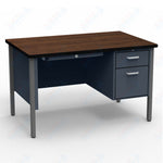 Virco 643 Single Pedestal Teacher Desk - 640 Series with a 30