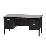 Virco 646 Double Pedestal Teacher Desk - 640 Series with a 30