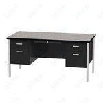 Virco 646 Double Pedestal Teacher Desk - 640 Series with a 30