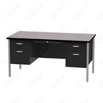 Virco 646 Double Pedestal Teacher Desk - 640 Series with a 30