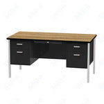 Virco 646 Double Pedestal Teacher Desk - 640 Series with a 30