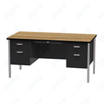 Virco 646 Double Pedestal Teacher Desk - 640 Series with a 30