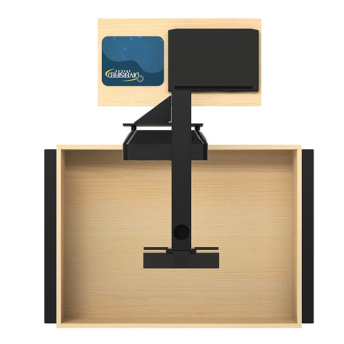 Diversified Woodcrafts Augmented Reality Sandbox, Light Hardwood/Black Metal 45.63"W x 50.75"L x 85"H (DIV-ARSMB)