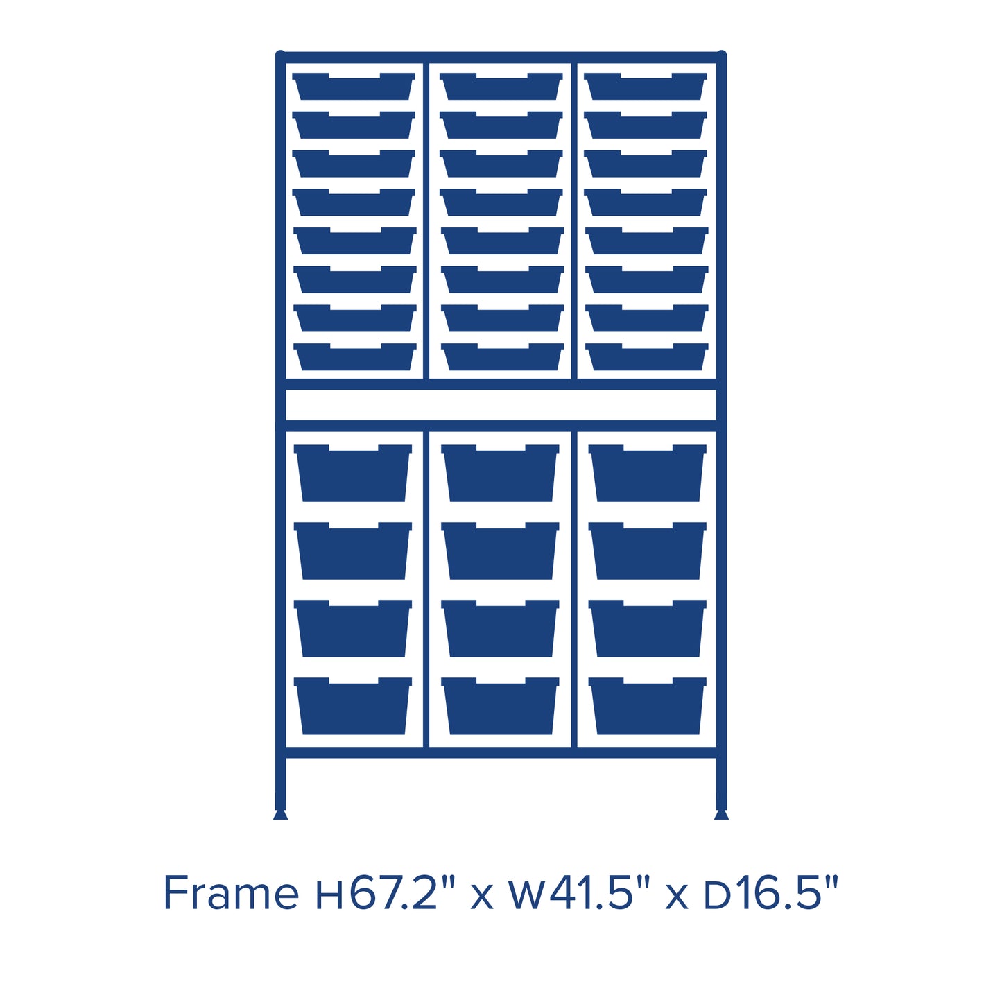 Gratnells Dynamis Lab & Healthcare Combo Cart Set Silver with 24 Shallow Trays|12 Deep Trays (GRA-DYAT344-XX-004)