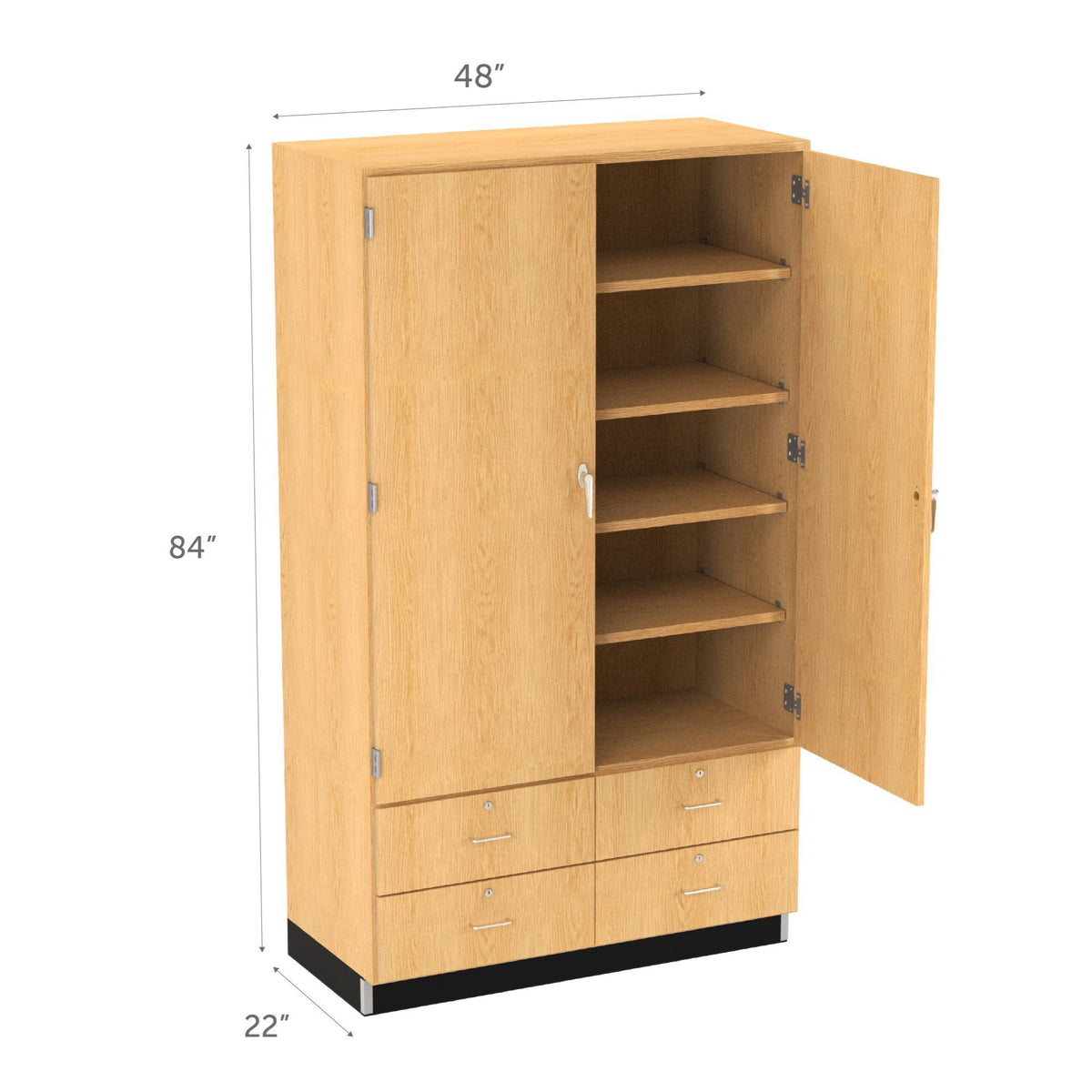 Diversified Woodcrafts General Storage Cabinet - 48"W x 22"D (DIV-GSC-8)