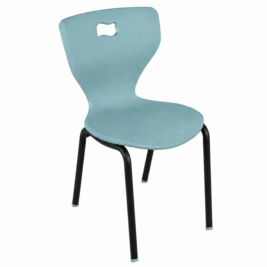 AmTab Ergonomic Engage 4-Leg School Chair for Preschool to 1st Grade - 15.3125"W x 14.25"D x 23.25"H with 12.25" Seat Height (AMT-ergoengage4legchair-1)