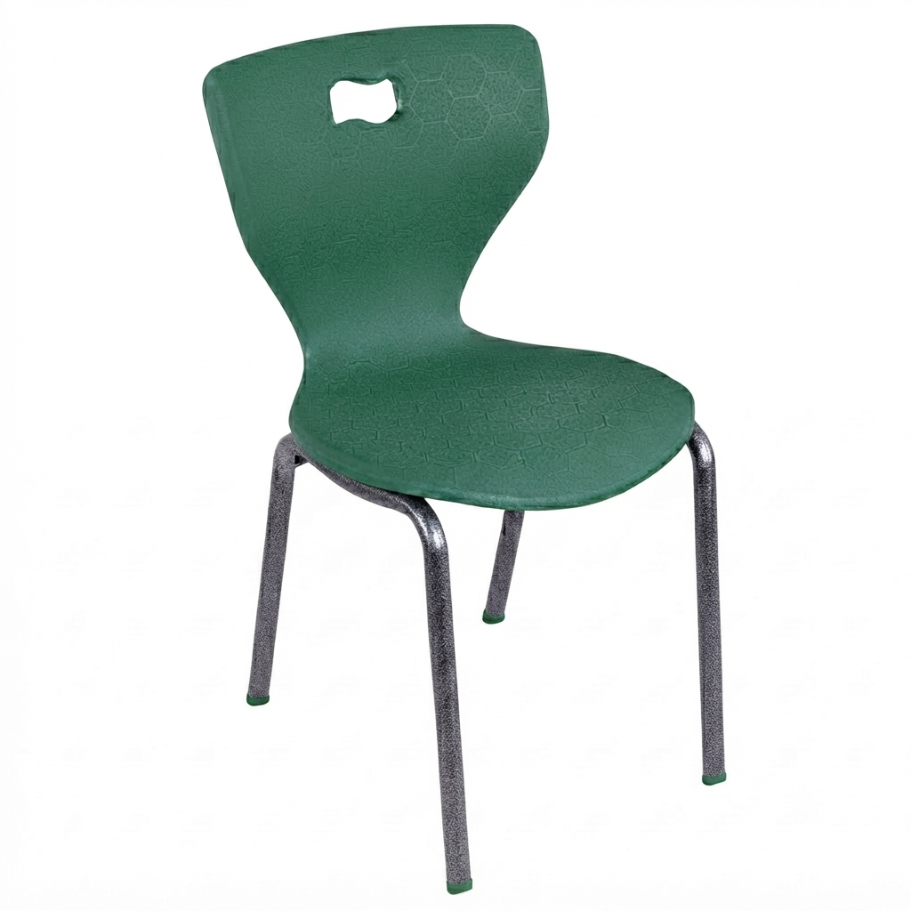 AmTab Ergonomic Engage 4-Leg School Chair for Preschool to 1st Grade - 15.3125"W x 14.25"D x 23.25"H with 12.25" Seat Height (AMT-ergoengage4legchair-1)
