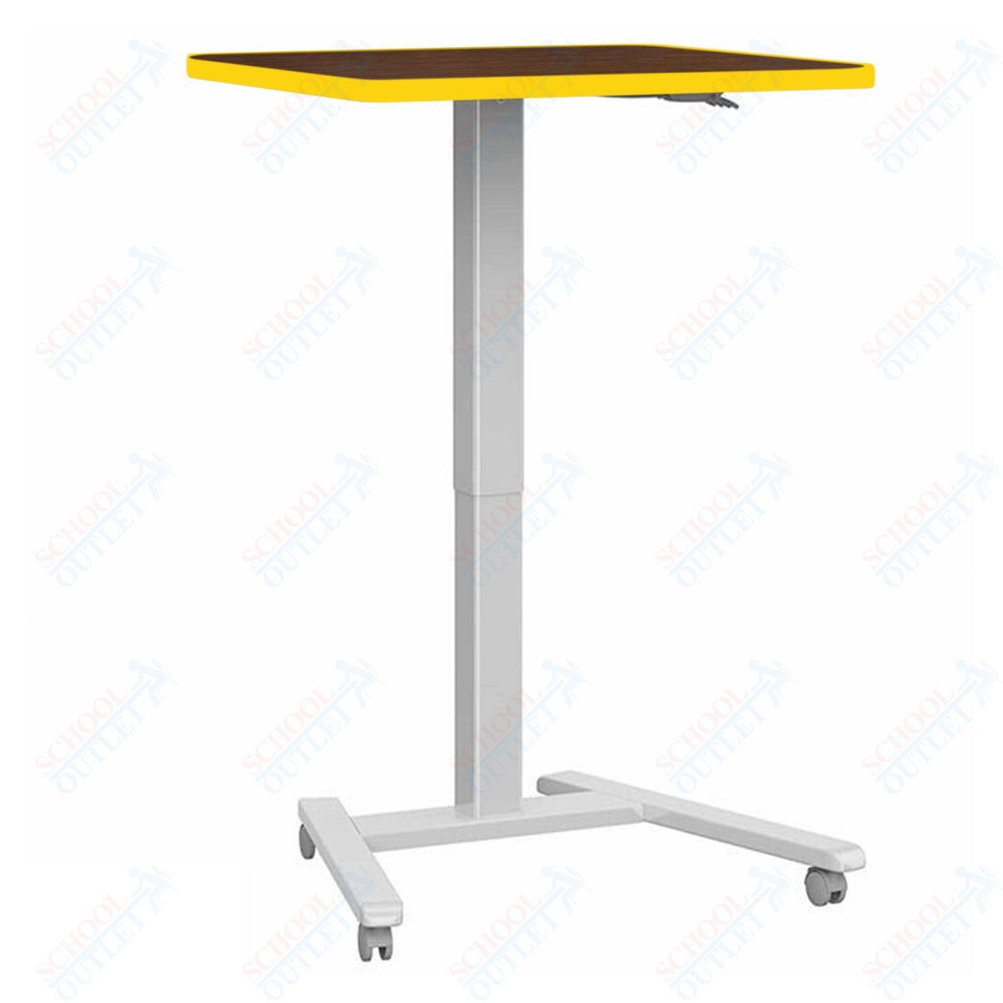 Haskell Education Fuzion Series Mobile Sit to Stand Adjustable Desk - 22"D x 26"W x 28.25-42"H (2FZPN7.2226)