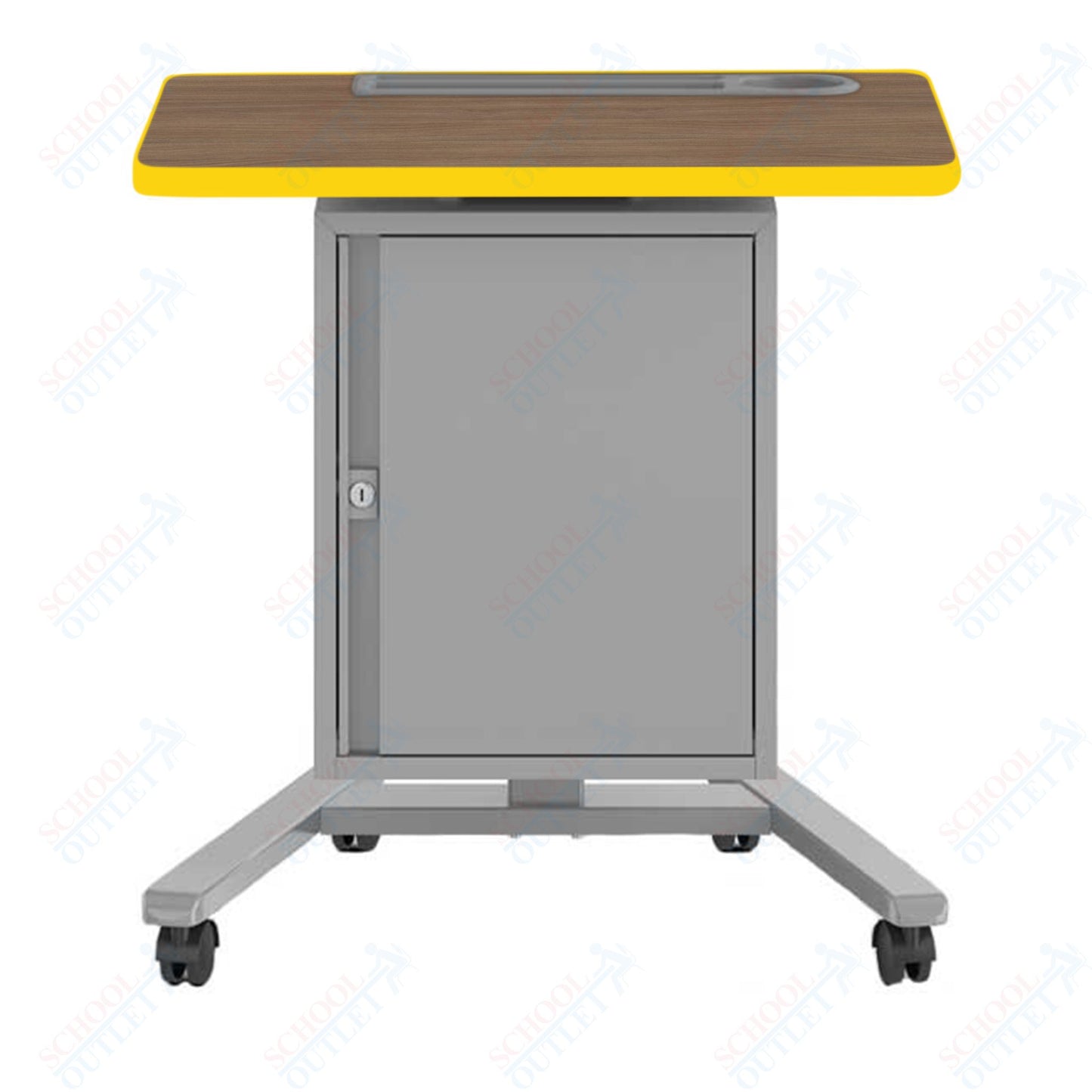 Haskell Education Fuzion Teacher's Lectern with Storage with Grommet - 22"D x 26"W x 28.25 - 42"H (2FZTL7G.2226)