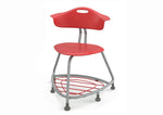 Haskell Education 360 Chair Platinum frame with Back & Bookbag Rack 18