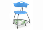 Haskell Education 360 Chair Platinum frame with Back & Bookbag Rack 18