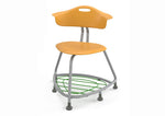 Haskell Education 360 Chair Platinum frame with Back & Bookbag Rack 18