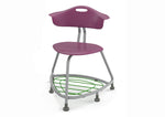 Haskell Education 360 Chair Platinum frame with Back & Bookbag Rack 18