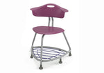 Haskell Education 360 Chair Platinum frame with Back & Bookbag Rack 18