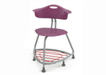 Haskell Education 360 Chair Platinum frame with Back & Bookbag Rack 18