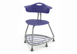 Haskell Education 360 Chair Platinum frame with Back & Bookbag Rack 18