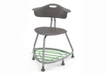 Haskell Education 360 Chair Platinum frame with Back & Bookbag Rack 18