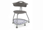 Haskell Education 360 Chair Platinum frame with Back & Bookbag Rack 18