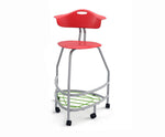 Haskell Education 360 Platinum frame Chair with Back & Bookbag Rack 30