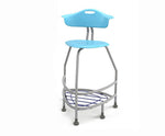 Haskell Education 360 Platinum frame Chair with Back & Bookbag Rack 30