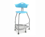Haskell Education 360 Platinum frame Chair with Back & Bookbag Rack 30