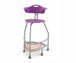 Haskell Education 360 Platinum frame Chair with Back & Bookbag Rack 30