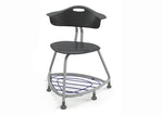 Haskell Education 360 Series Platinum frame Chair with Back and Bookbag Rack 24