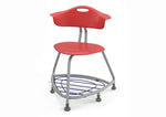 Haskell Education 360 Series Platinum frame Chair with Back and Bookbag Rack 24