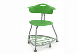 Haskell Education 360 Series Platinum frame Chair with Back and Bookbag Rack 24