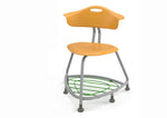 Haskell Education 360 Series Platinum frame Chair with Back and Bookbag Rack 24