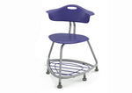 Haskell Education 360 Series Platinum frame Chair with Back and Bookbag Rack 24