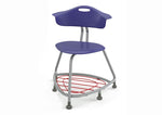 Haskell Education 360 Series Platinum frame Chair with Back and Bookbag Rack 24
