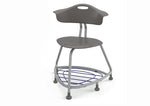 Haskell Education 360 Series Platinum frame Chair with Back and Bookbag Rack 24