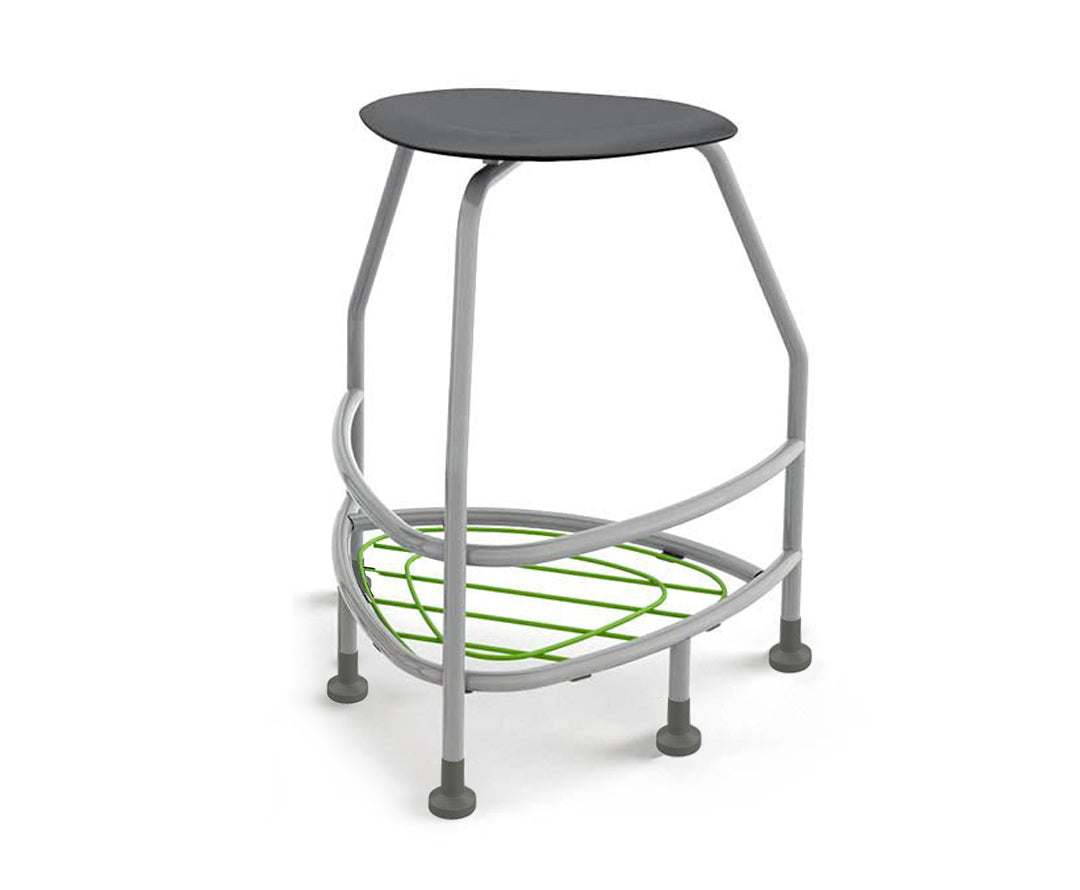 Haskell Education 360 Platinum frame Backless Chair with Bookbag Rack 30"H (TS5X1.30PL)
