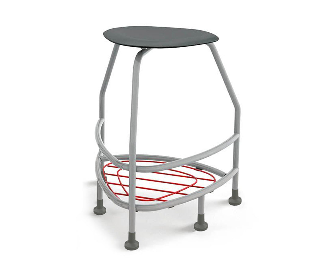 Haskell Education 360 Platinum frame Backless Chair with Bookbag Rack 30"H (TS5X1.30PL)