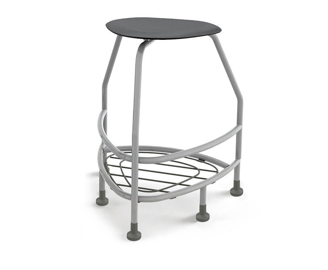 Haskell Education 360 Platinum frame Backless Chair with Bookbag Rack 30"H (TS5X1.30PL)