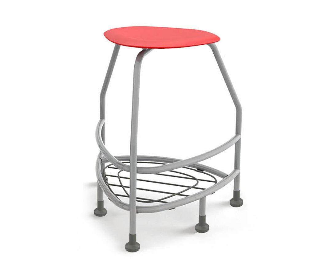 Haskell Education 360 Platinum frame Backless Chair with Bookbag Rack 30"H (TS5X1.30PL)