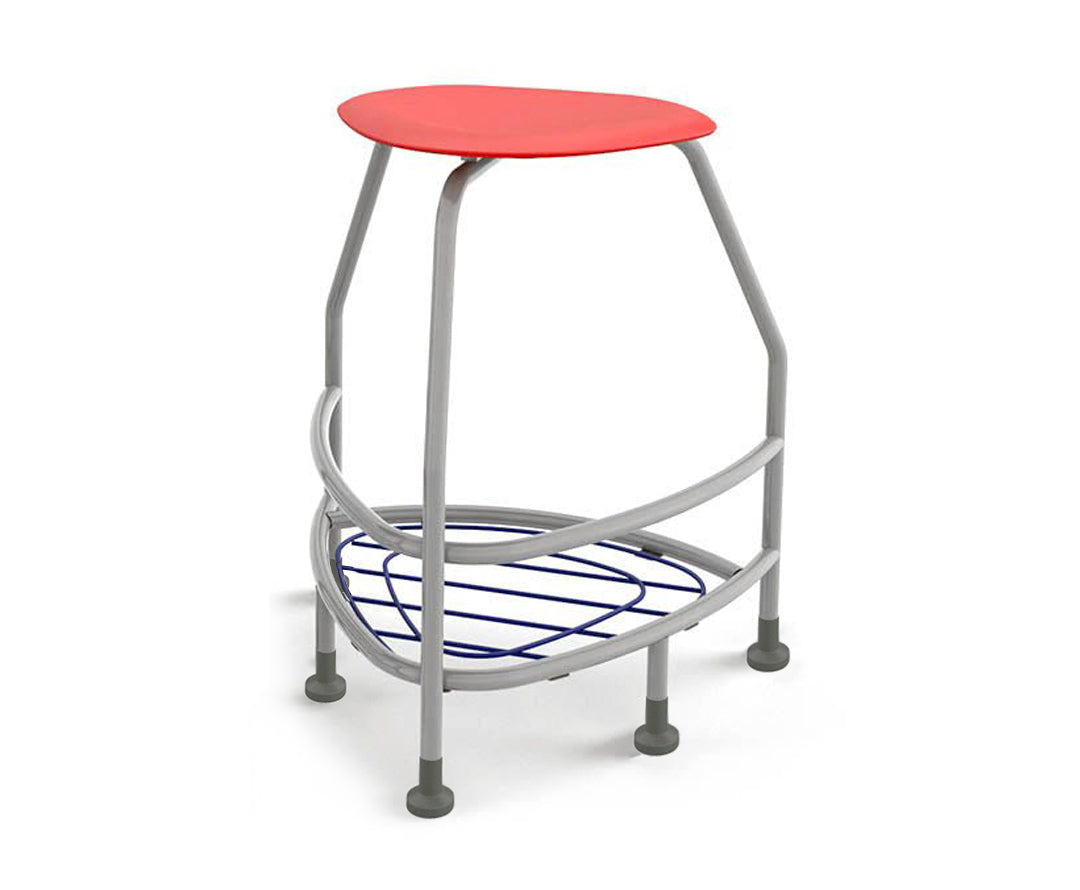 Haskell Education 360 Platinum frame Backless Chair with Bookbag Rack 30"H (TS5X1.30PL)