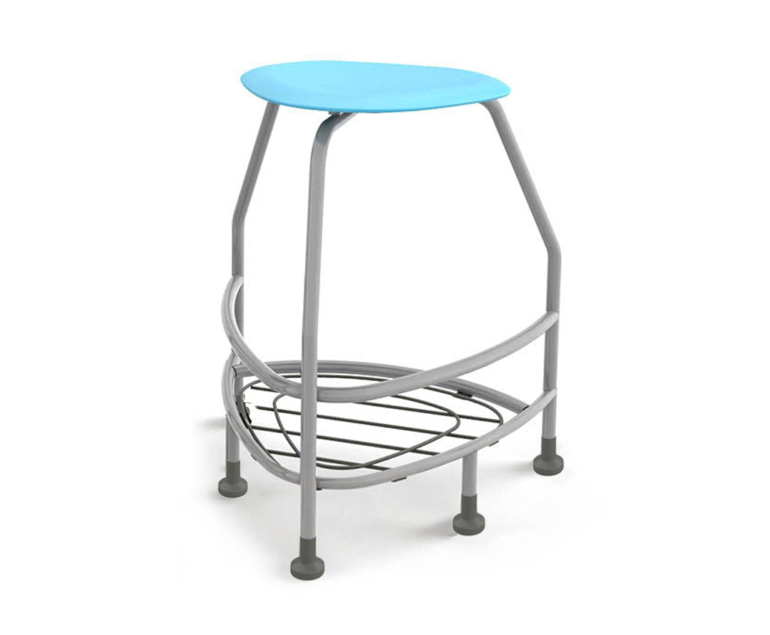 Haskell Education 360 Platinum frame Backless Chair with Bookbag Rack 30"H (TS5X1.30PL)