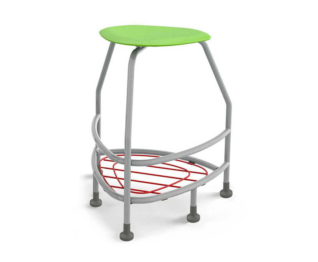 Haskell Education 360 Platinum frame Backless Chair with Bookbag Rack 30"H (TS5X1.30PL)