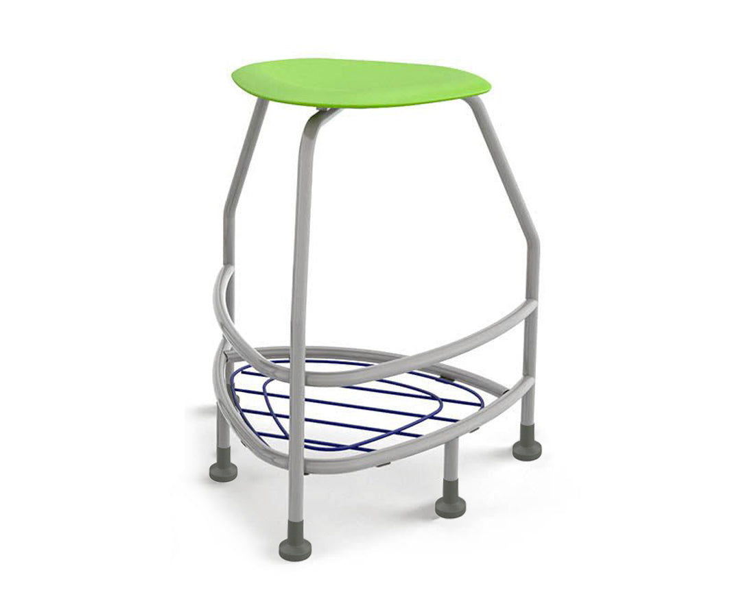 Haskell Education 360 Platinum frame Backless Chair with Bookbag Rack 30"H (TS5X1.30PL)