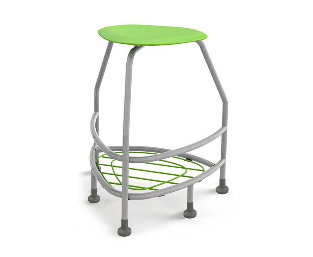 Haskell Education 360 Platinum frame Backless Chair with Bookbag Rack 30"H (TS5X1.30PL)